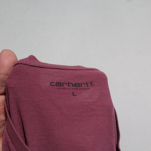 Carhartt Men Red Tee Shirt Short Sleeve Workwear Size Large - Picture 8 of 9